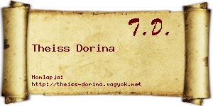 Theiss Dorina névjegykártya